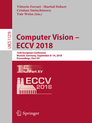 cover image of Computer Vision – ECCV 2018